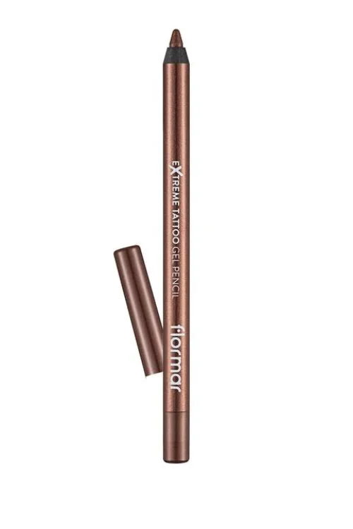 Flormar Extreme Tattoo Extra Lasting Glitter Gel Eyeliner 001 Glitzy Brown