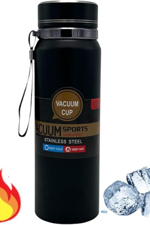 Black vacuum bottle 800 ml