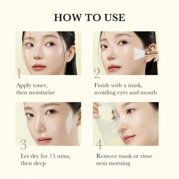 medicube - Kojic Acid Turmeric Night Wrapping Mask - Image 3