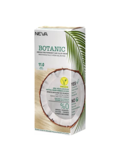 BOTANIC color cream ammonia free 4. No. 11.0 Platinum, 135 ml