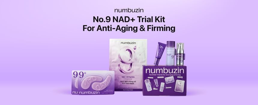 Numbuzin No.9 NAD+ Anti-Aging & Firming Trial Kit – 6-Piece Set