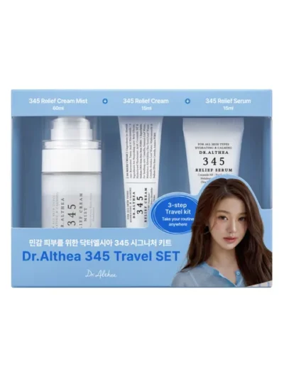 Dr. Althea 345 Relief Travel Set – Mist 60ml + Serum 15ml + Cream 15ml